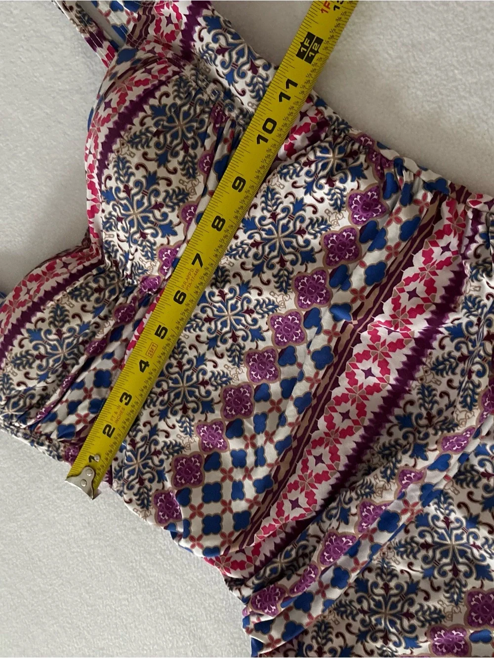 La Blanca One-Piece Swimsuit in Pink, Blue & Cream Mosaic Print